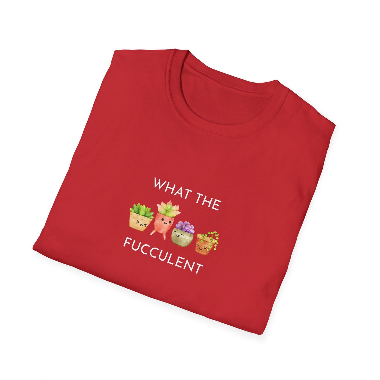 Funny Succulent T-Shirt, What the Fucculent Tee, Gift for Plant Lovers, Unisex Gardening Shirt, Casual Birthday Gift