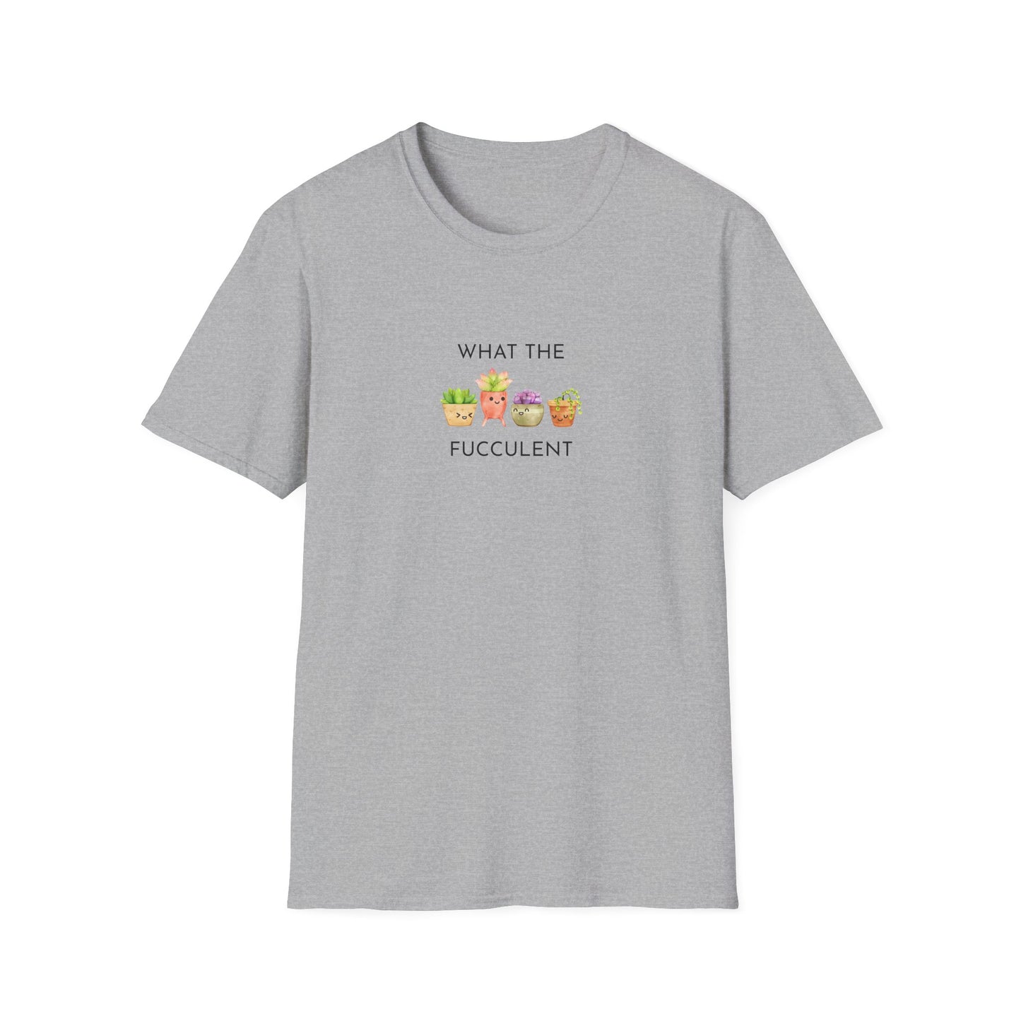 Funny Succulent T-Shirt, What the Fucculent Tee, Gift for Plant Lovers, Unisex Gardening Shirt, Casual Birthday Gift