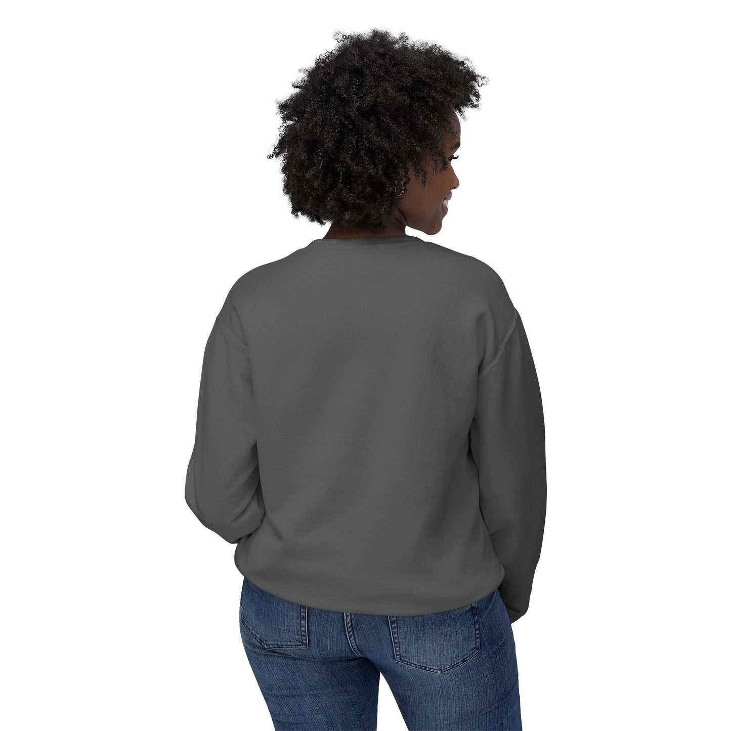 Overworked & Underf***ed Lightweight Crewneck Sweatshirt | Funny Gift for Burnout, Relaxed Apparel, Cozy Casual Wear, Self-Care Day