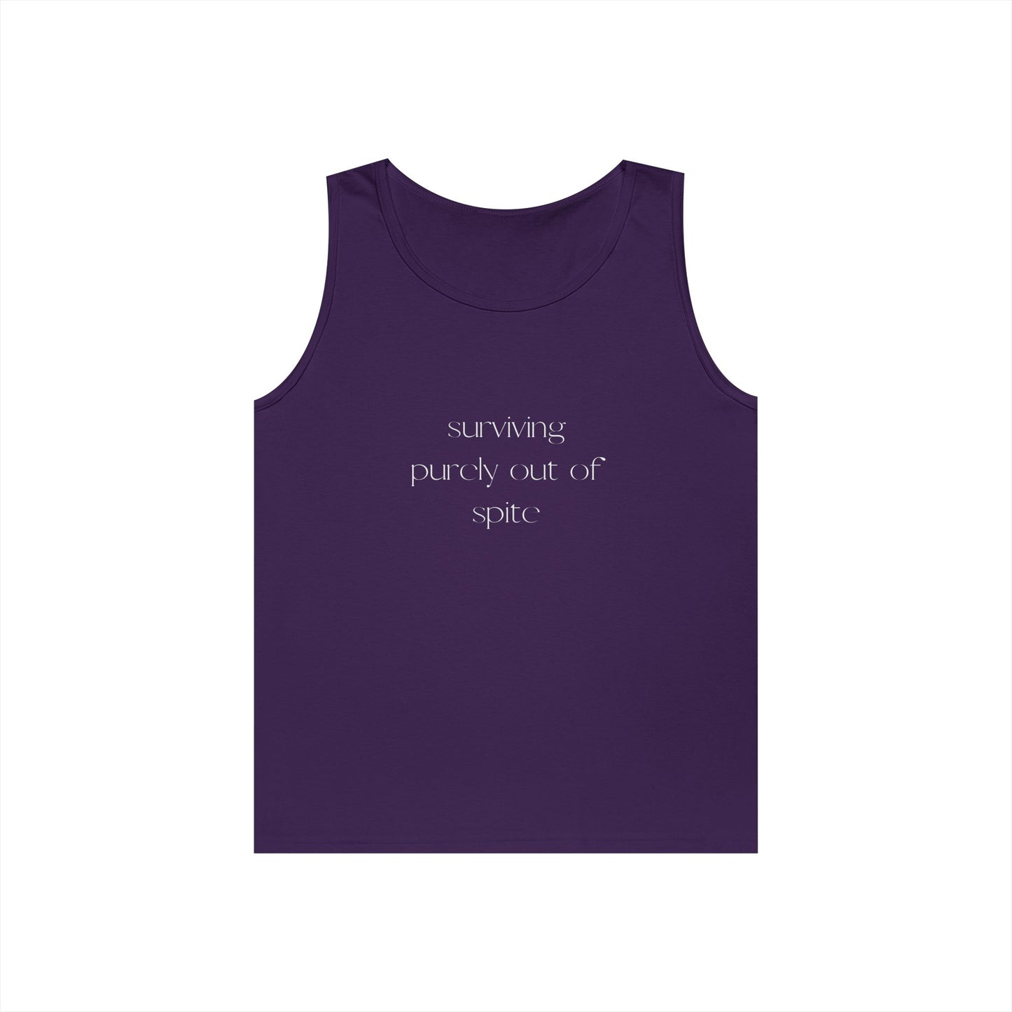 Inspirational Unisex Heavy Cotton Tank Top, Casual Wear, Motivational Gift, Summer Style, Workout Clothing, Fitness Apparel