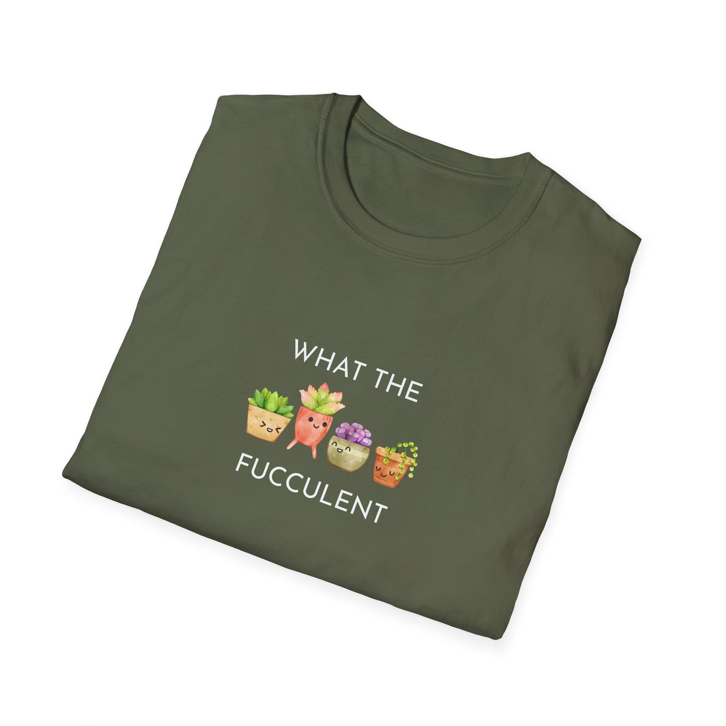 Funny Succulent T-Shirt, What the Fucculent Tee, Gift for Plant Lovers, Unisex Gardening Shirt, Casual Birthday Gift