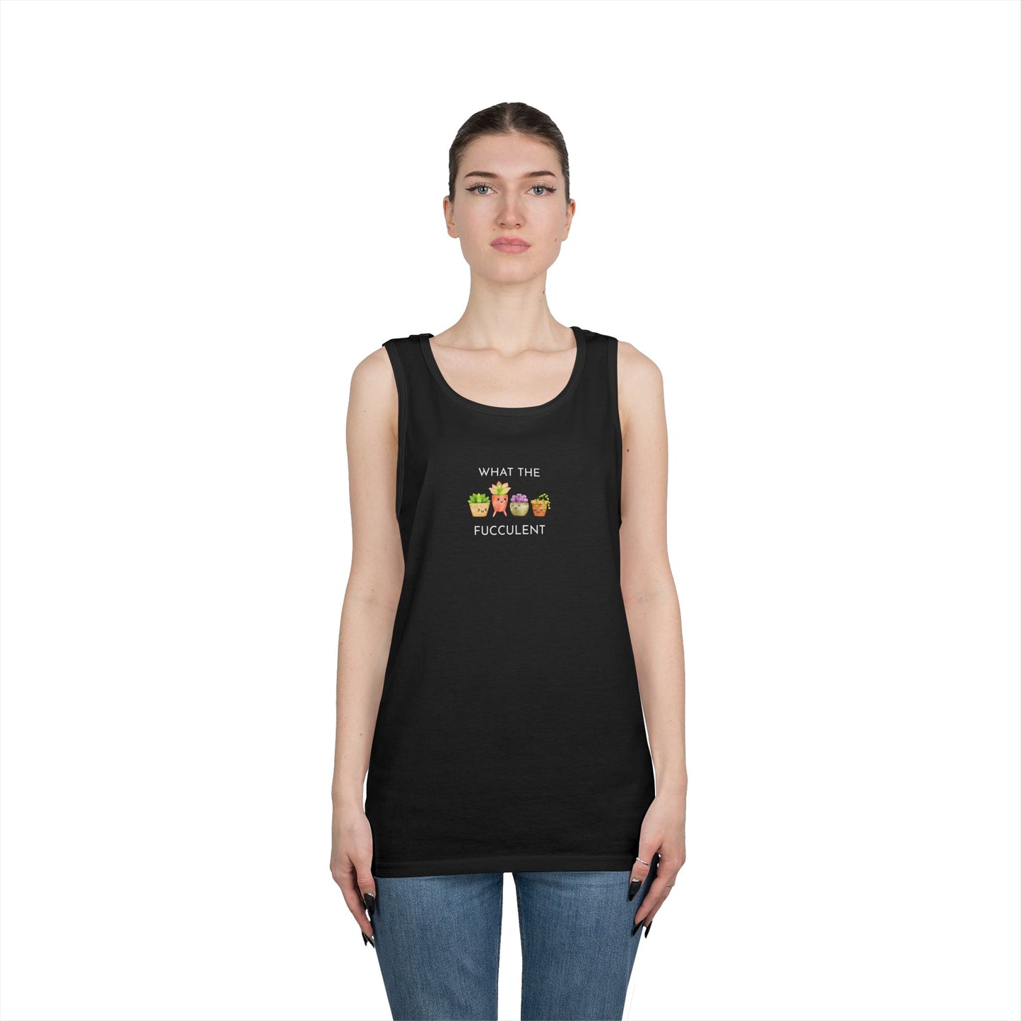 Humorous Unisex Cotton Tank Top - Fun Summer Apparel, Gift for Friends, Casual Wear, Funny Beach Shirt, Laugh-Out-Loud Tank Top