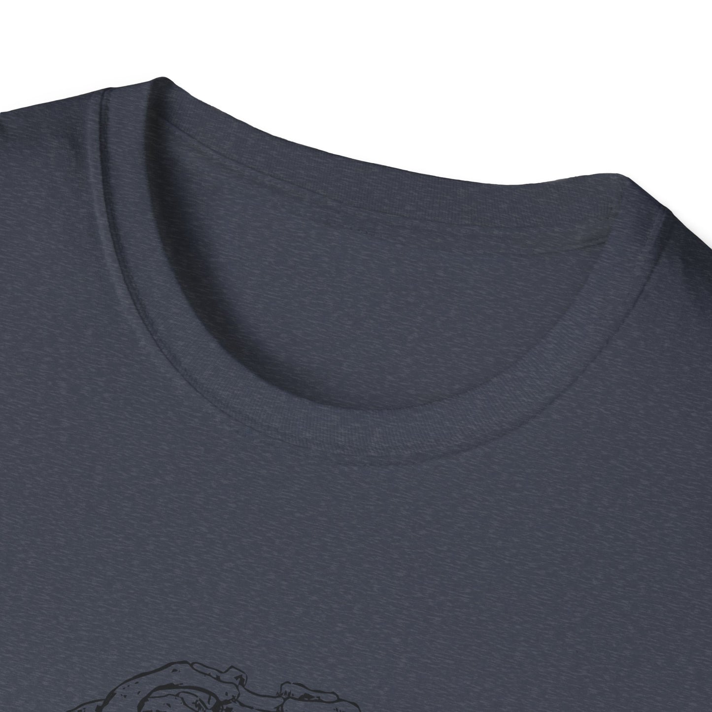 Heart in Ribcage Unisex Softstyle T-Shirt, Anatomy Tee, Heartbeat Shirt, Science Lover Gift, Unique Graphic Tee