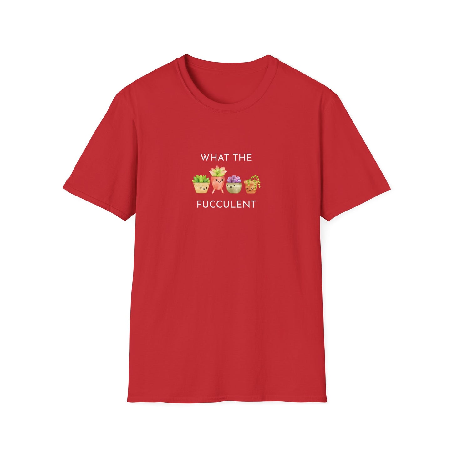Funny Succulent T-Shirt, What the Fucculent Tee, Gift for Plant Lovers, Unisex Gardening Shirt, Casual Birthday Gift