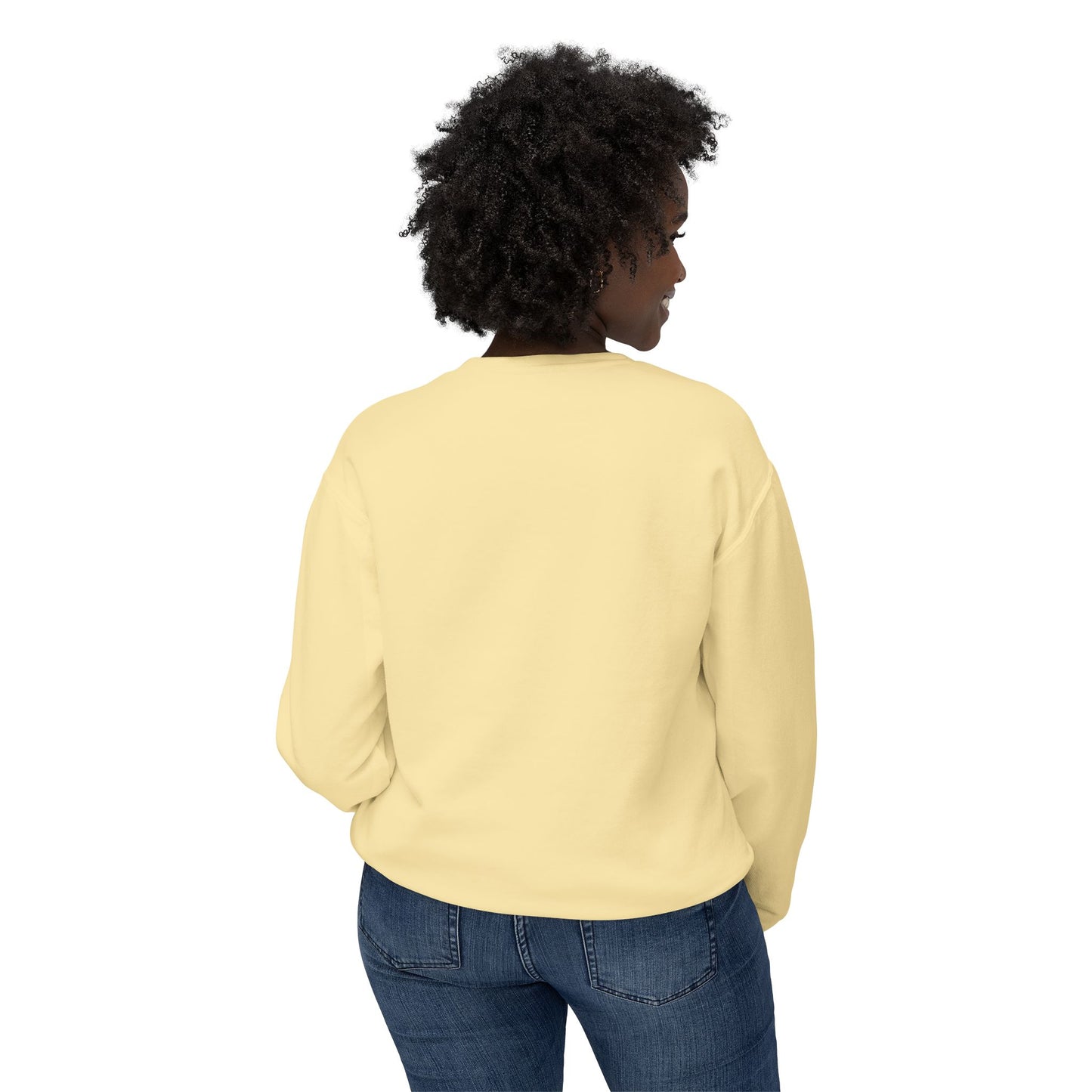 Overworked & Underf***ed Lightweight Crewneck Sweatshirt | Funny Gift for Burnout, Relaxed Apparel, Cozy Casual Wear, Self-Care Day
