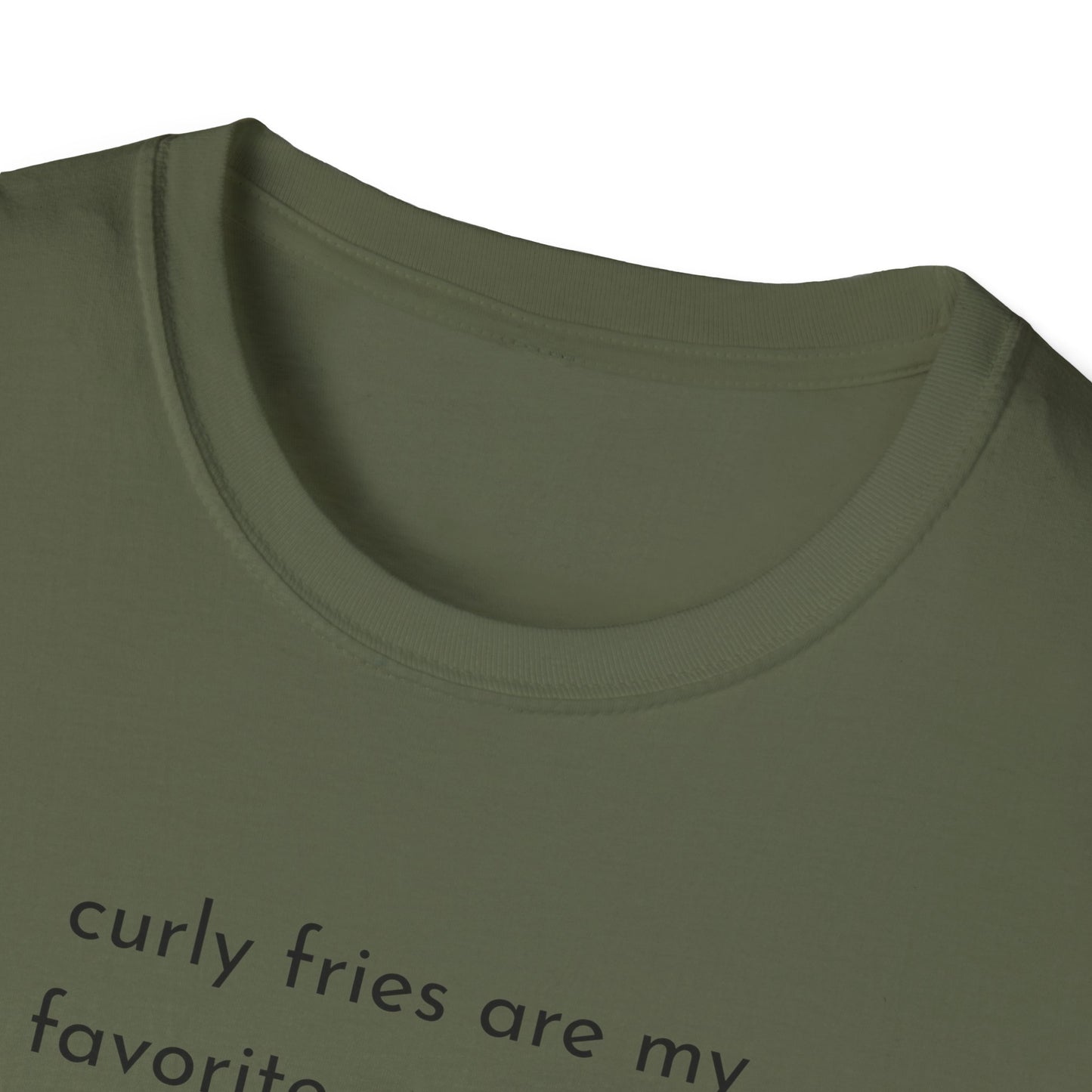 Curly Fries Lover Unisex T-Shirt - Funny Foodie Tee, Gift for Foodies, Cook Apparel, Casual Everyday Wear, Food Humor Shirt