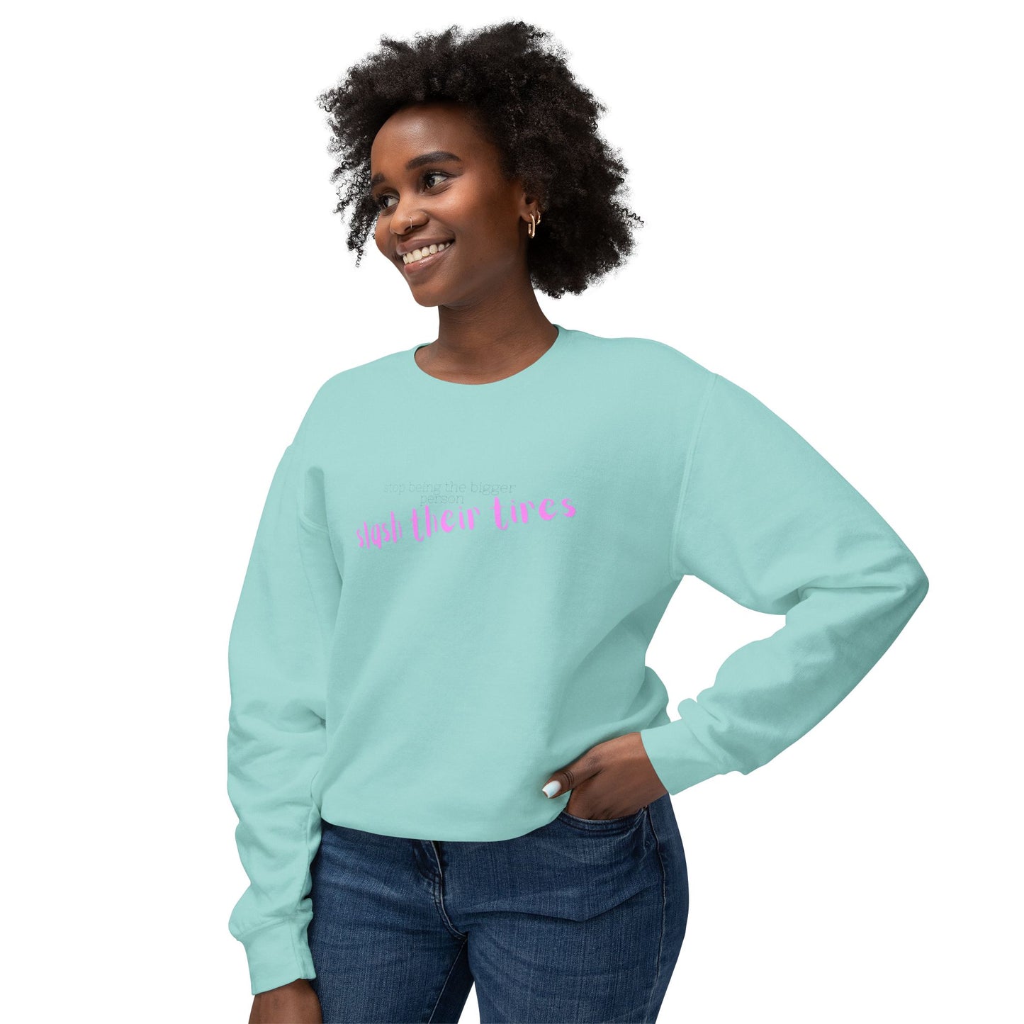 Trendy Unisex Crewneck Sweatshirt with Inspirational Quote