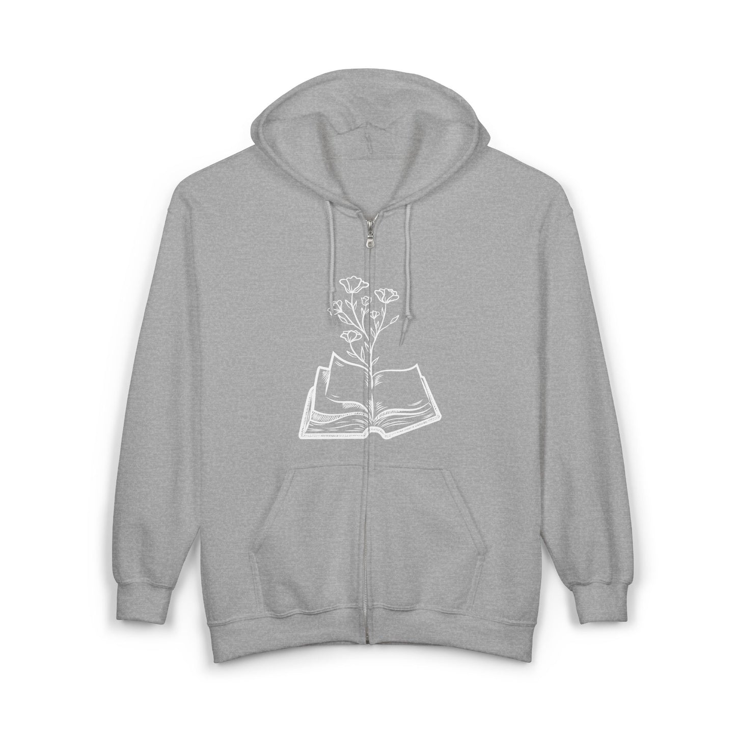 Floral Book Hoodie | Cozy Literary Sweatshirt for Book Lovers, Unique Gift, Reading Accessory, Literary Apparel, Cute Hoodie