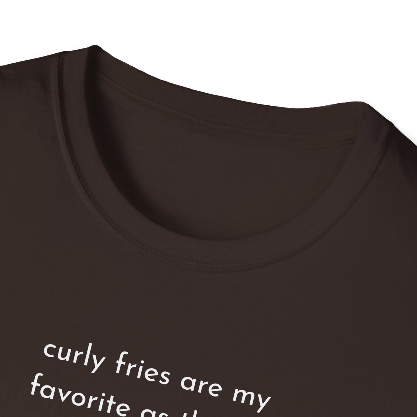 Curly Fries Lover Unisex T-Shirt - Funny Foodie Tee, Gift for Foodies, Cook Apparel, Casual Everyday Wear, Food Humor Shirt