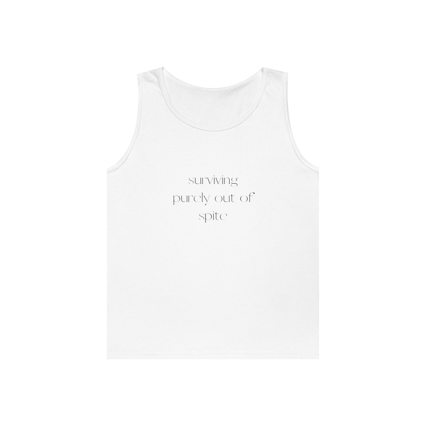 Inspirational Unisex Heavy Cotton Tank Top, Casual Wear, Motivational Gift, Summer Style, Workout Clothing, Fitness Apparel