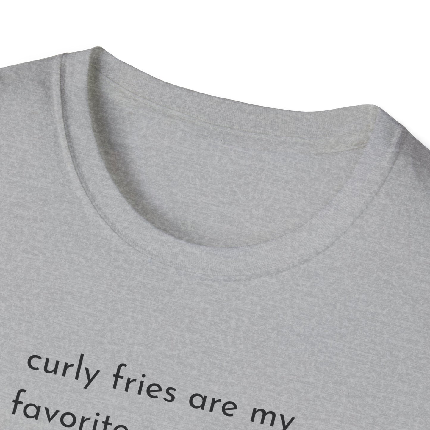 Curly Fries Lover Unisex T-Shirt - Funny Foodie Tee, Gift for Foodies, Cook Apparel, Casual Everyday Wear, Food Humor Shirt