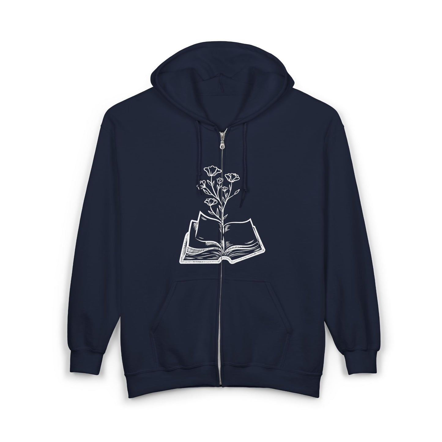 Floral Book Hoodie | Cozy Literary Sweatshirt for Book Lovers, Unique Gift, Reading Accessory, Literary Apparel, Cute Hoodie