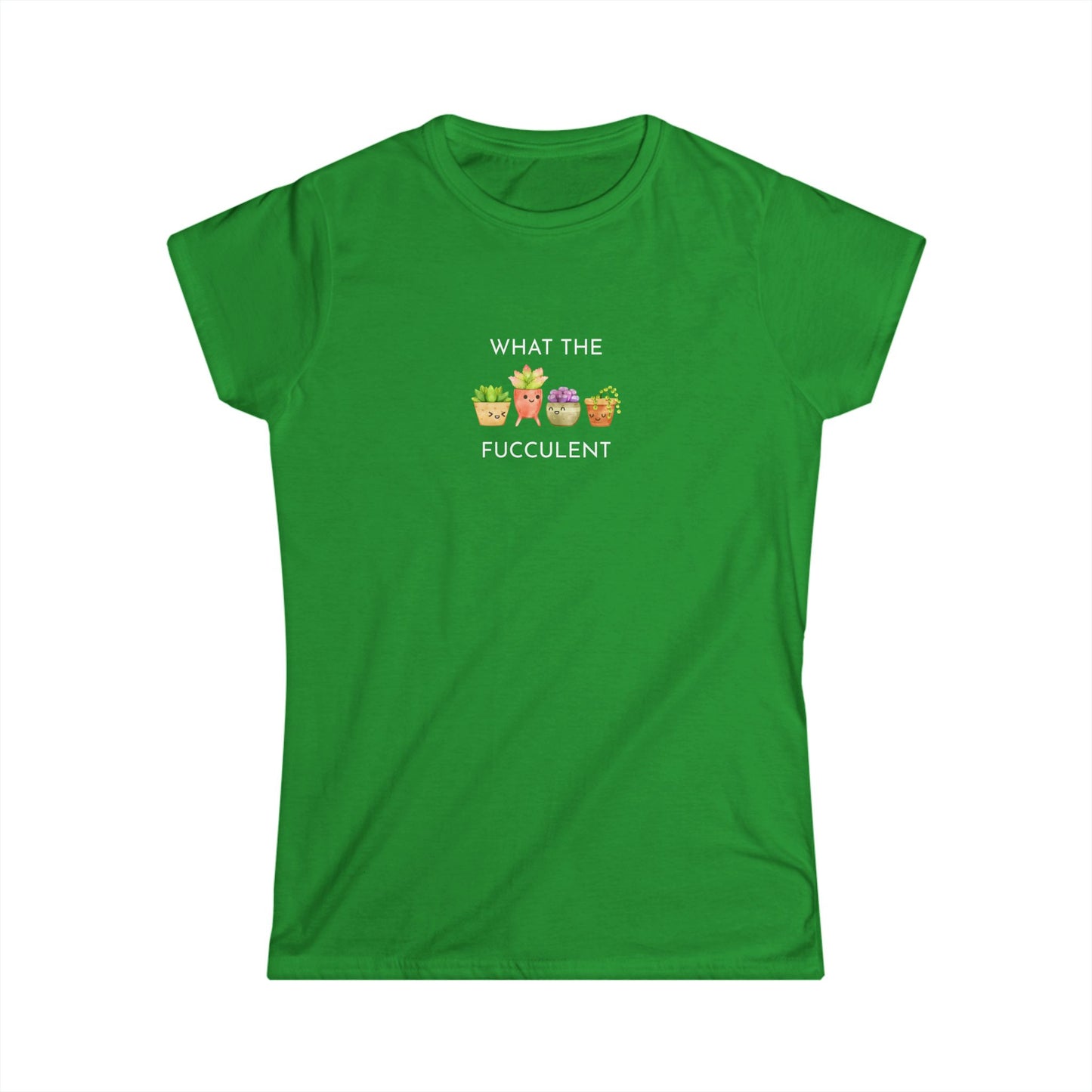 Women's Funny Succulent Tee - What the Fucculent, Plant Lover Gift, Humor Tee, Casual Summer Shirt, Gardening Apparel