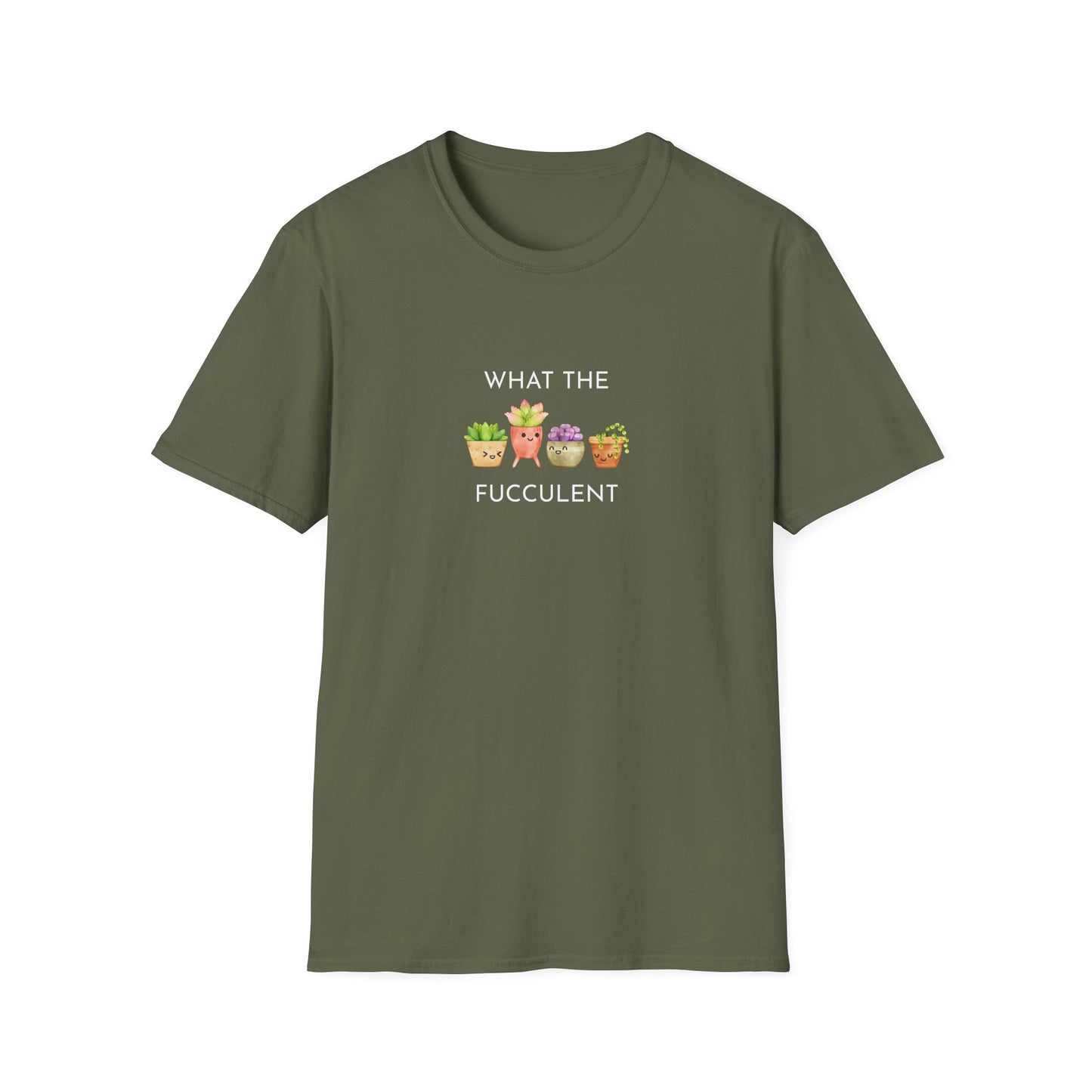 Funny Succulent T-Shirt, What the Fucculent Tee, Gift for Plant Lovers, Unisex Gardening Shirt, Casual Birthday Gift