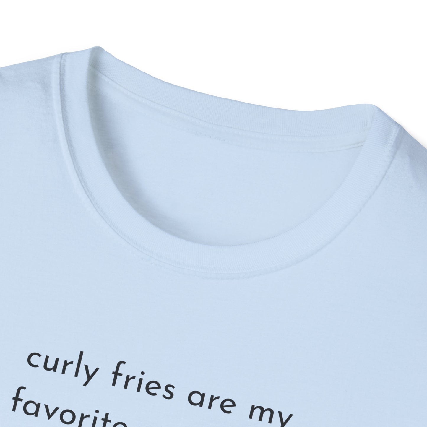 Curly Fries Lover Unisex T-Shirt - Funny Foodie Tee, Gift for Foodies, Cook Apparel, Casual Everyday Wear, Food Humor Shirt