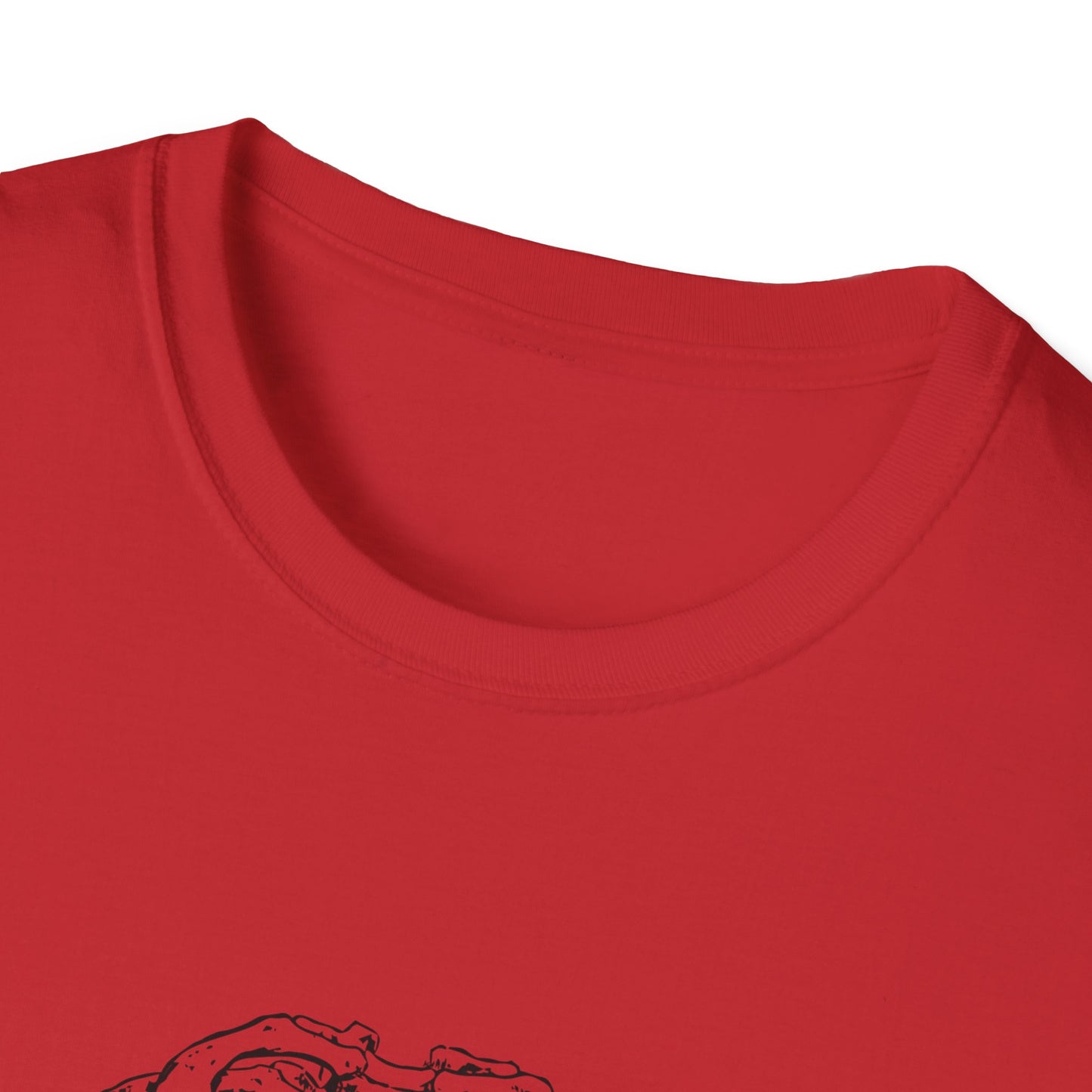 Heart in Ribcage Unisex Softstyle T-Shirt, Anatomy Tee, Heartbeat Shirt, Science Lover Gift, Unique Graphic Tee